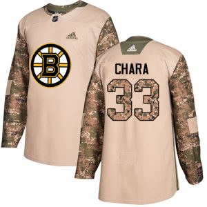 Herren Boston Bruins Eishockey Trikot Zdeno Chara #33 Authentic Camo Veterans Day Practice